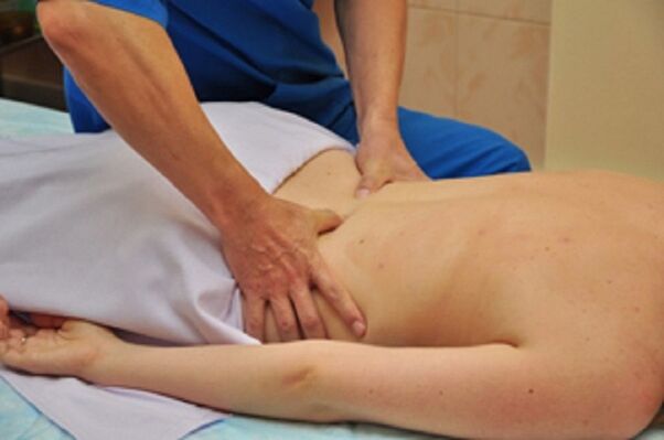 Rückenmassage, Wiederherstellung der Motorik bei Osteochondrose. 